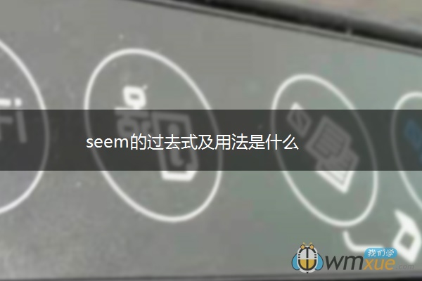 seem的过去式及用法是什么