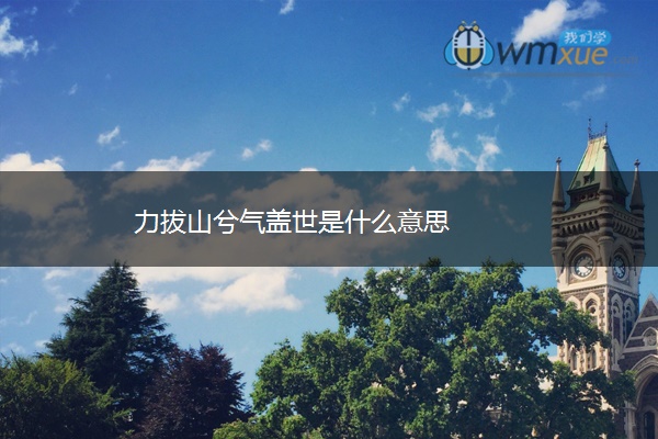 力拔山兮气盖世是什么意思