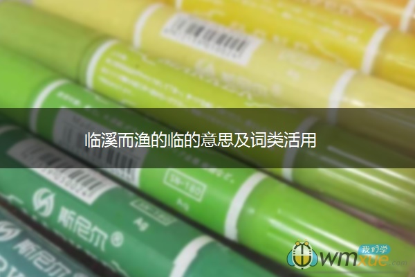 临溪而渔的临的意思及词类活用
