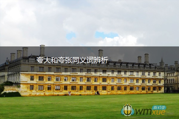 夸大和夸张同义词辨析