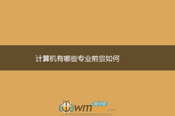 计算机有哪些专业前景如何