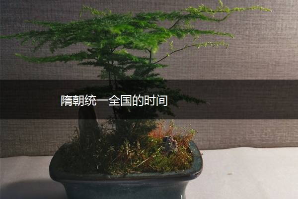 隋朝统一全国的时间