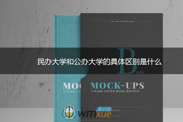 民办大学和公办大学的具体区别是什么
