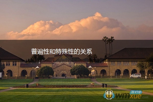 普遍性和特殊性的关系