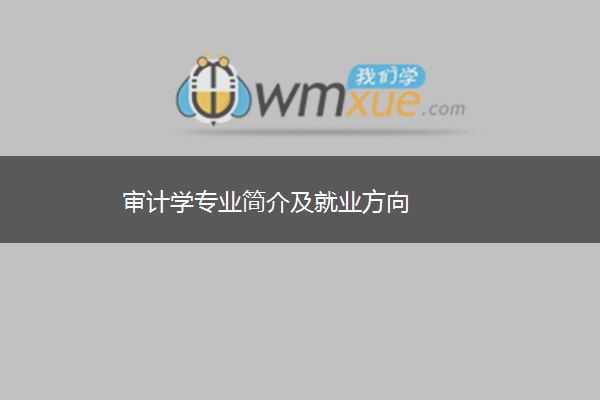 审计学专业简介及就业方向