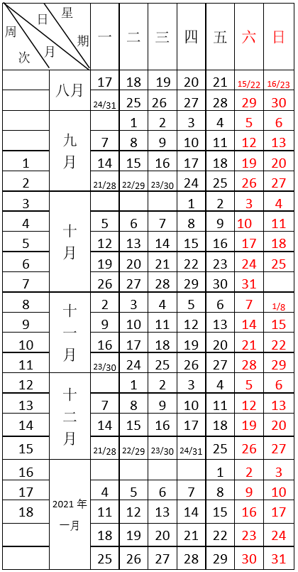 2020年下半年北京各大学什么时候开学