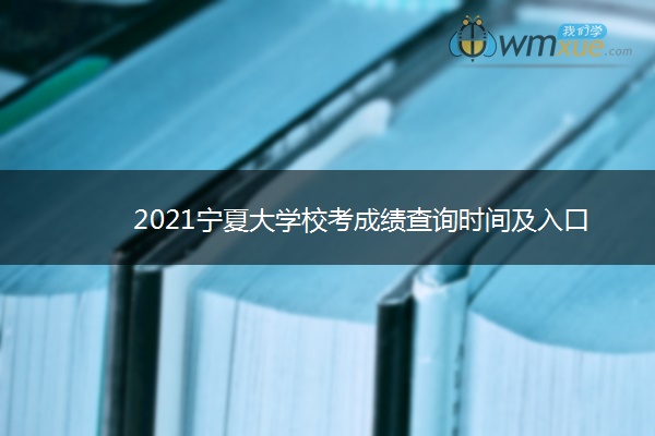 2021宁夏大学校考成绩查询时间及入口