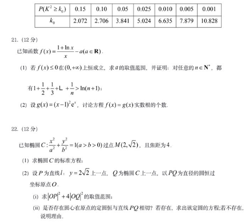 2021山东高考数学冲刺押题密卷及答案