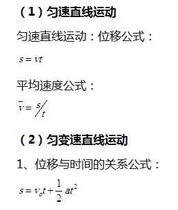 高中物理匀变速直线运动公式及解题思路