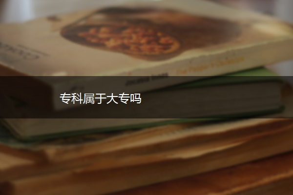 专科属于大专吗
