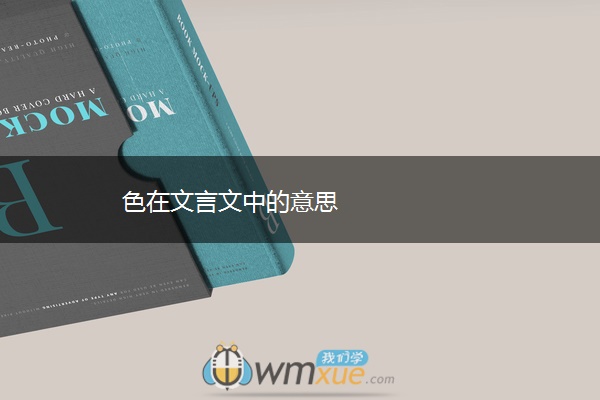 色在文言文中的意思