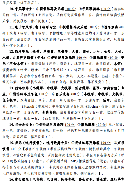 2020四川音乐学院省内艺术类招生简章