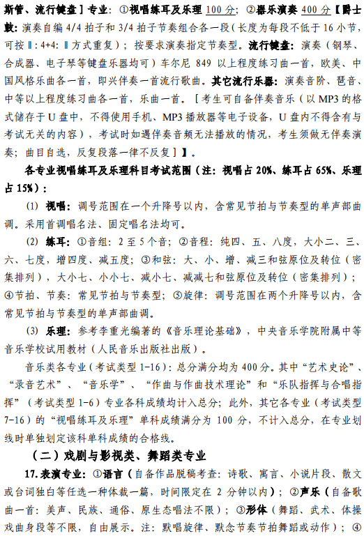 2020四川音乐学院省内艺术类招生简章