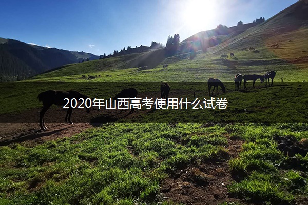 2020年山西高考使用什么试卷