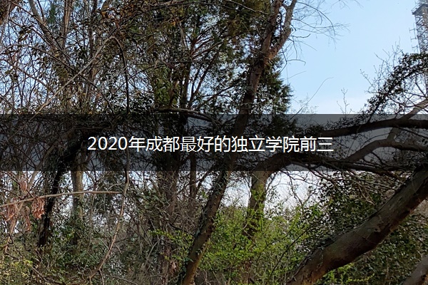 2020年成都最好的独立学院前三